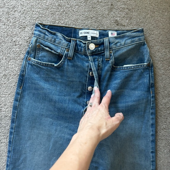 RE/DONE Originals Ultra High Rise Skinny with Stretch in Medium Dusty - Picture 6 of 13